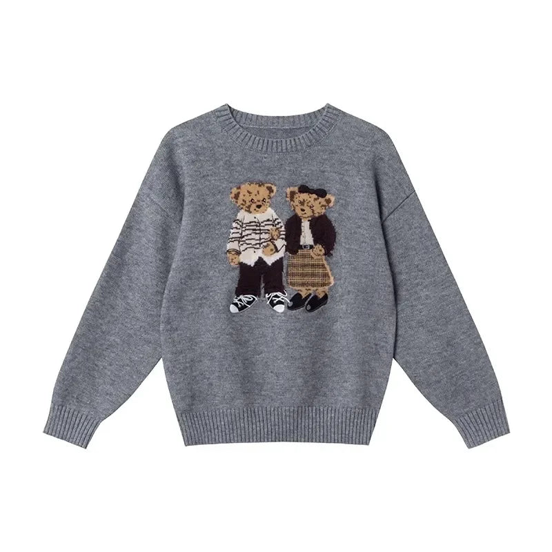 KHOSA CLOTHING™ Bear Polo Neck Sweater