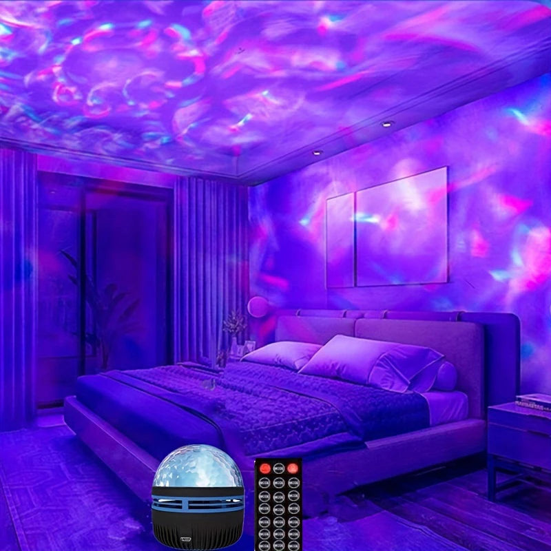 KHOSA CLOTHING™ Galaxy and Water Ocean Wave Projector For Bedroom