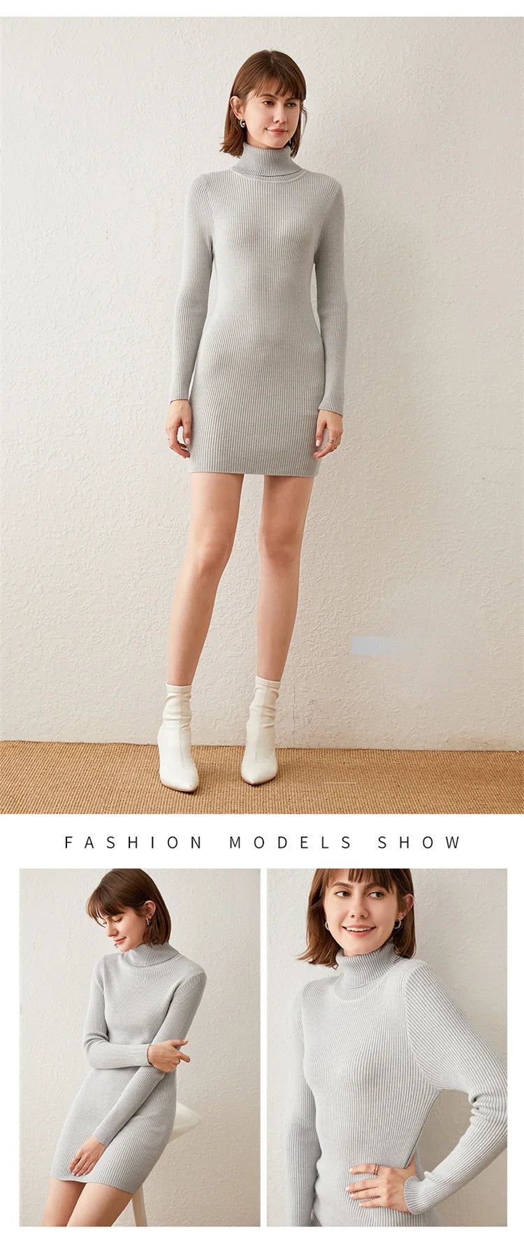 KHOSA CLOTHING™ Turtleneck One piece Women's Dresses