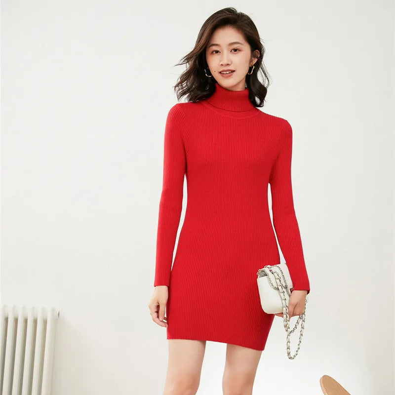 KHOSA CLOTHING™ Turtleneck One piece Women's Dresses
