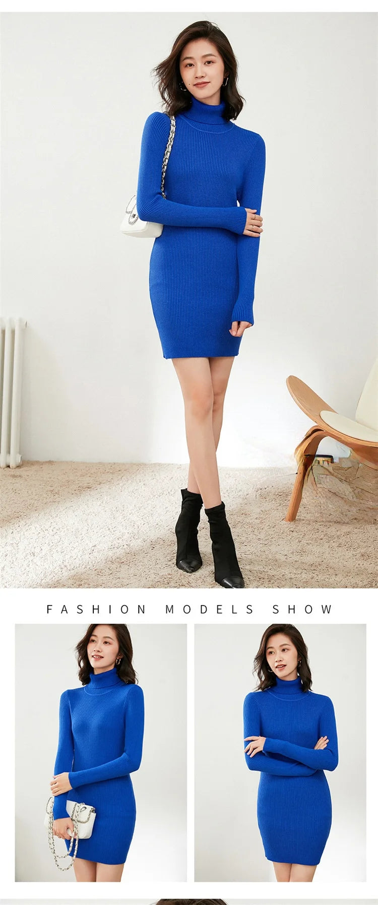 KHOSA CLOTHING™ Turtleneck One piece Women's Dresses