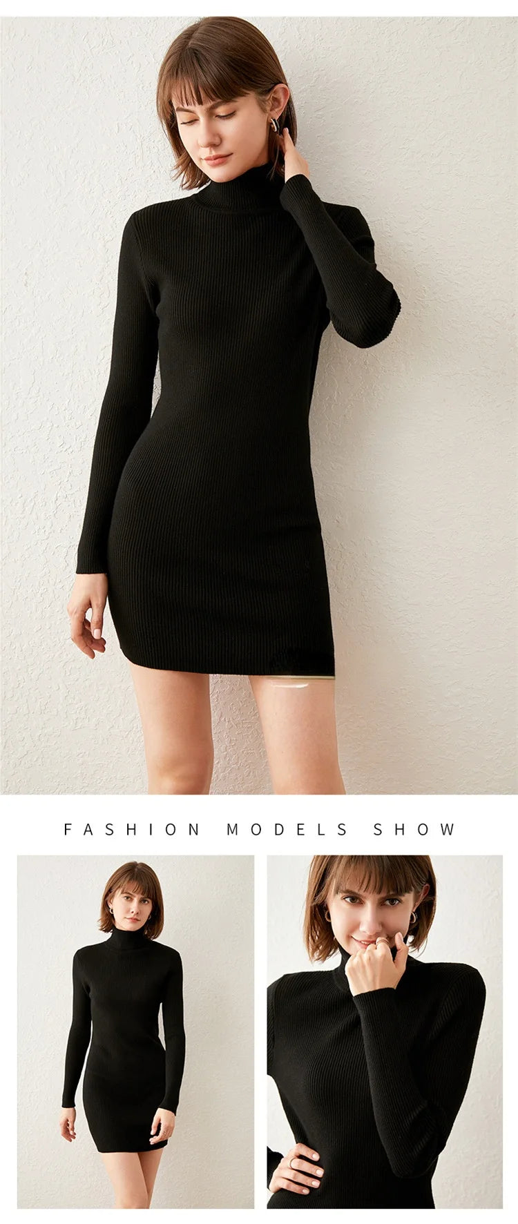 KHOSA CLOTHING™ Turtleneck One piece Women's Dresses