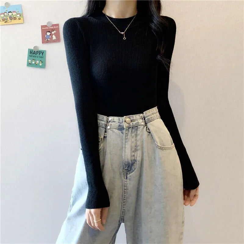 KHOSA CLOTHING™ Turtleneck Long Sleeve Sweater