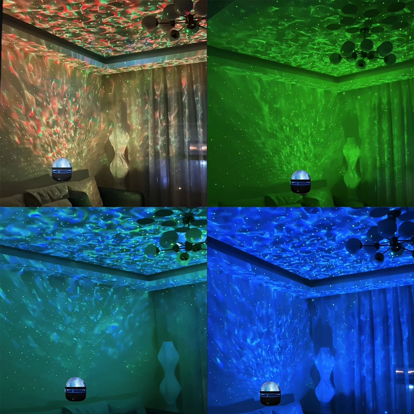 KHOSA CLOTHING™ Galaxy and Water Ocean Wave Projector For Bedroom