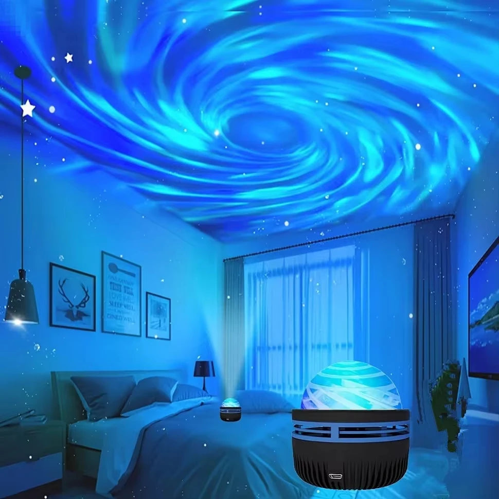 KHOSA CLOTHING™ Galaxy and Water Ocean Wave Projector For Bedroom