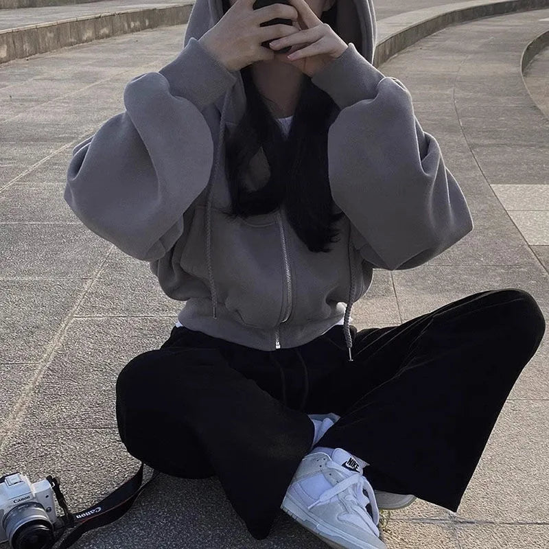 KHOSA CLOTHING™ Oversized Zip-Up Hoodie