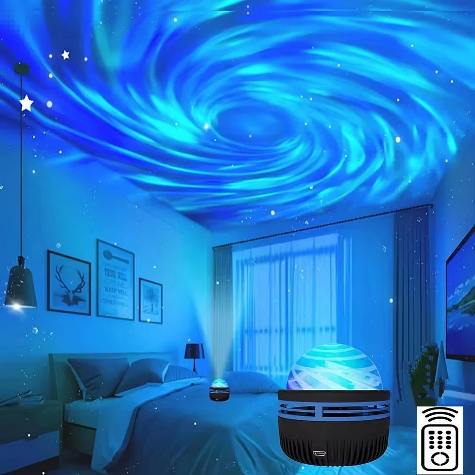 KHOSA CLOTHING™ Galaxy and Water Ocean Wave Projector For Bedroom