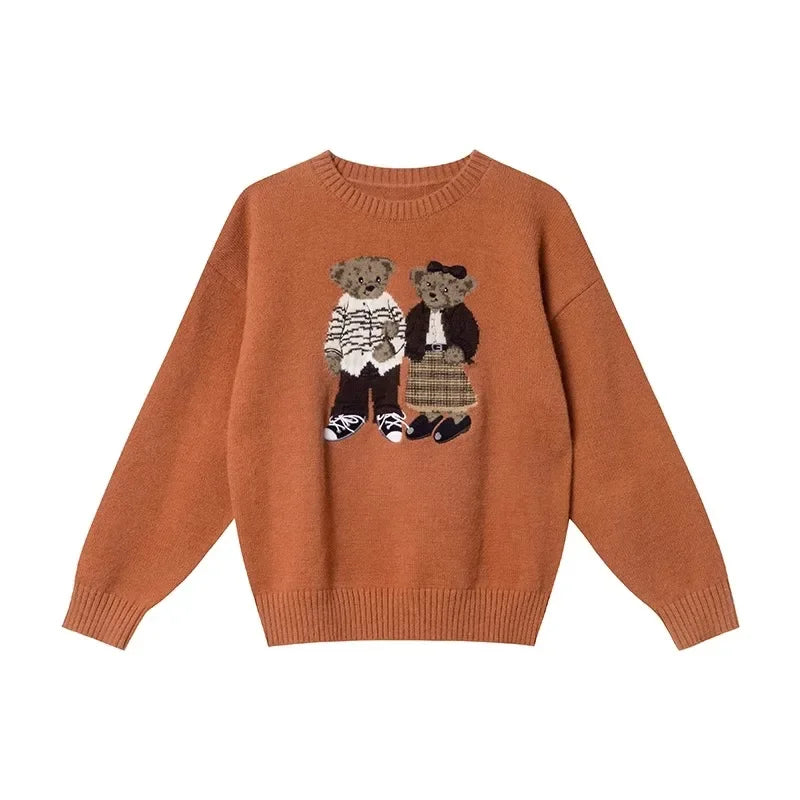 KHOSA CLOTHING™ Bear Polo Neck Sweater