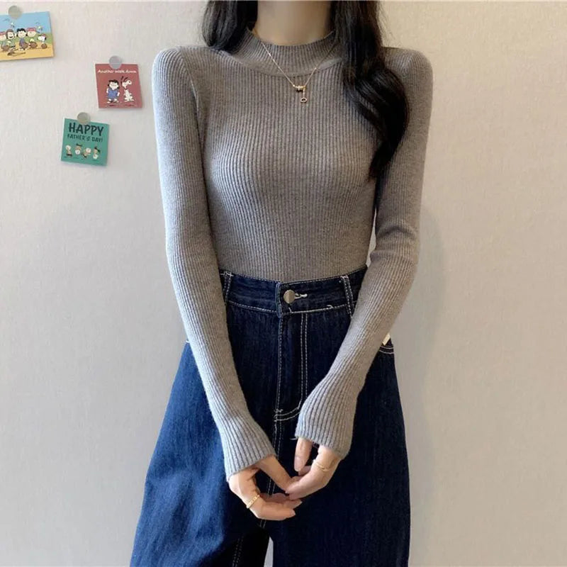 KHOSA CLOTHING™ Turtleneck Long Sleeve Sweater