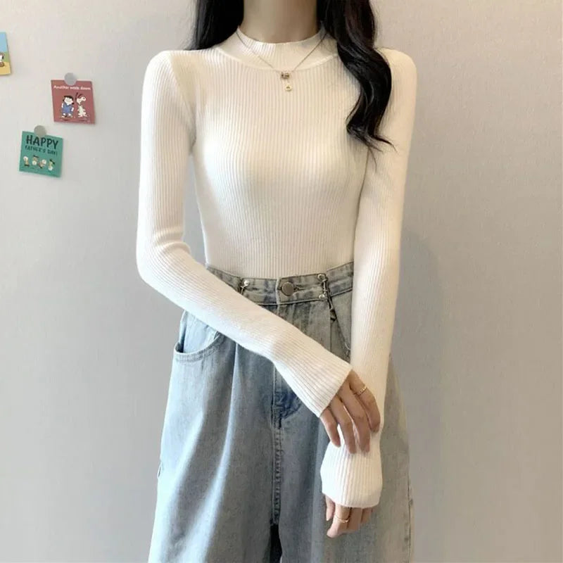 KHOSA CLOTHING™ Turtleneck Long Sleeve Sweater
