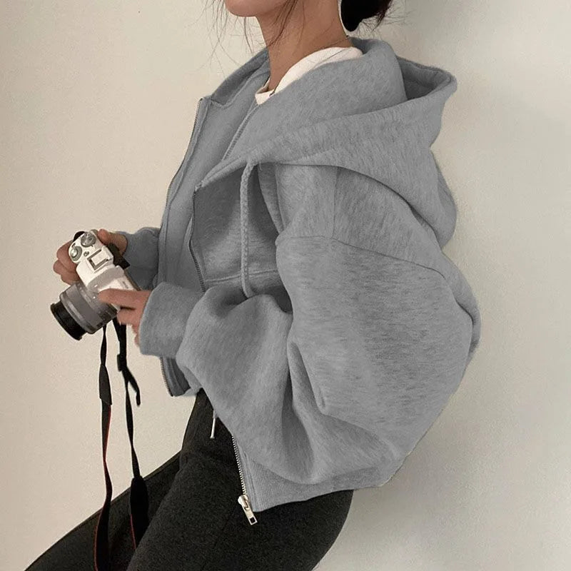 KHOSA CLOTHING™ Oversized Zip-Up Hoodie