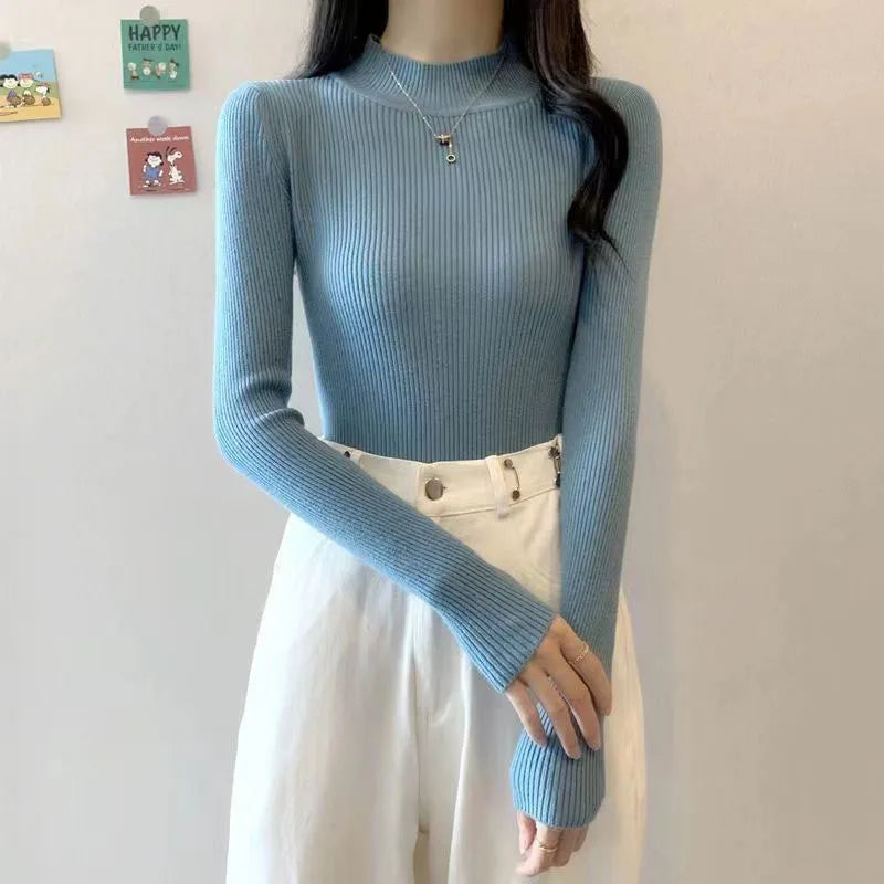 KHOSA CLOTHING™ Turtleneck Long Sleeve Sweater