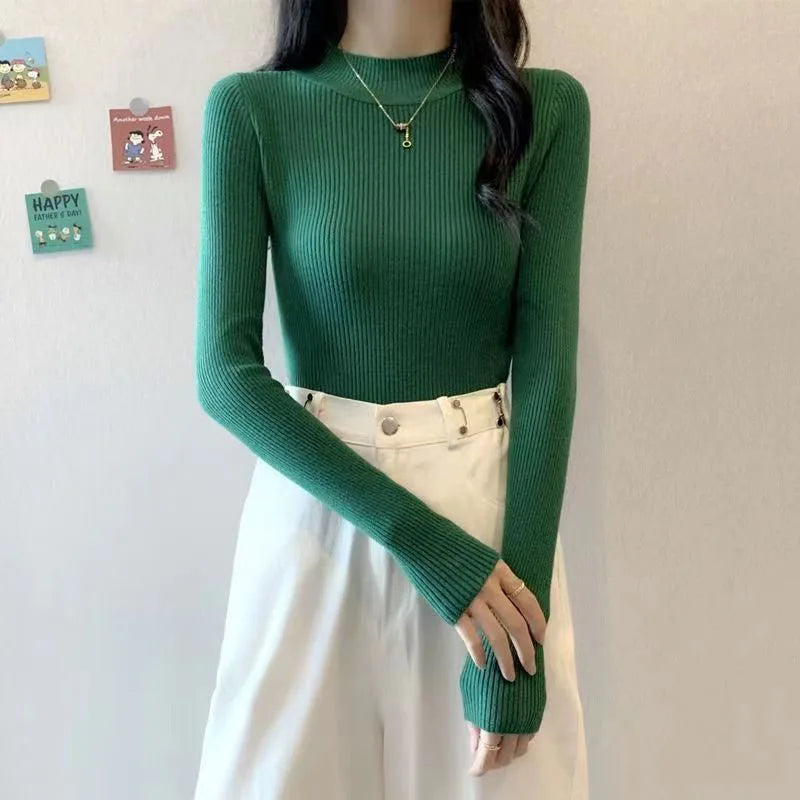 KHOSA CLOTHING™ Turtleneck Long Sleeve Sweater