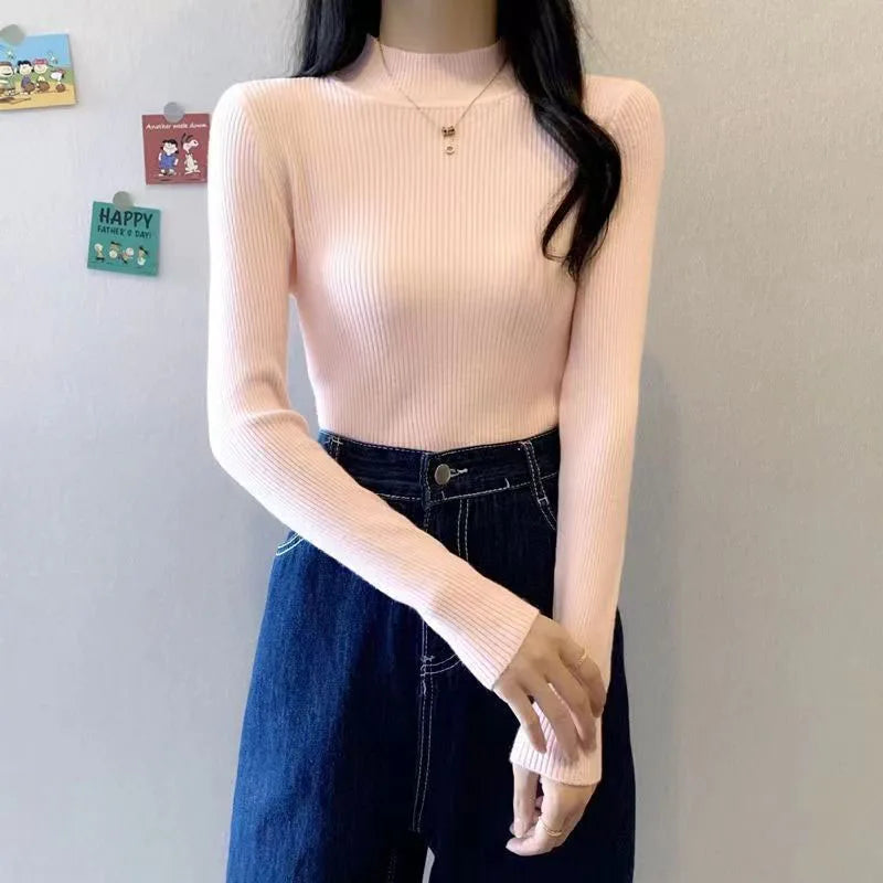 KHOSA CLOTHING™ Turtleneck Long Sleeve Sweater