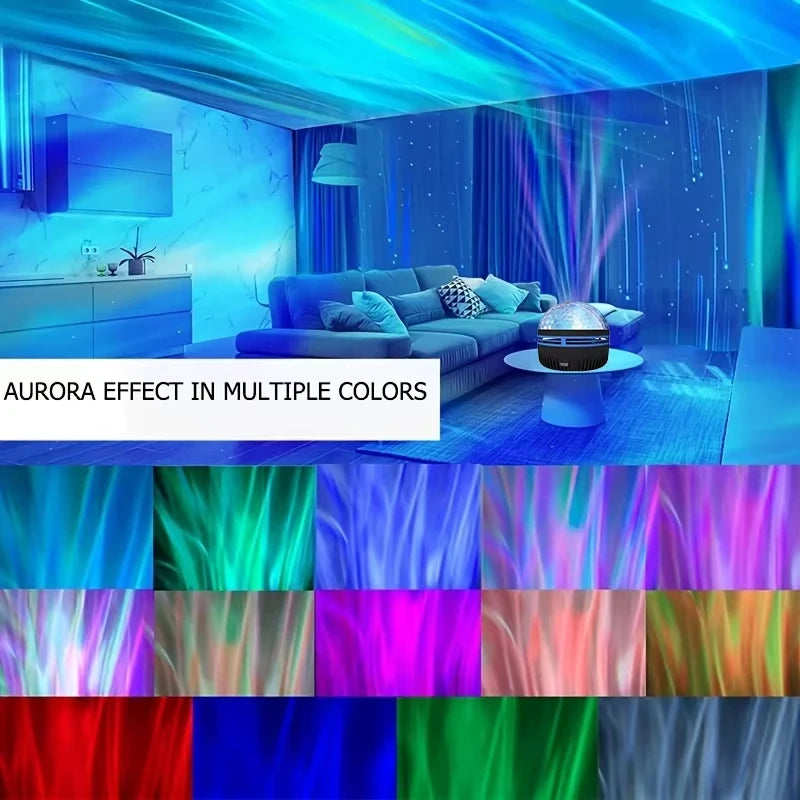 KHOSA CLOTHING™ Galaxy and Water Ocean Wave Projector For Bedroom