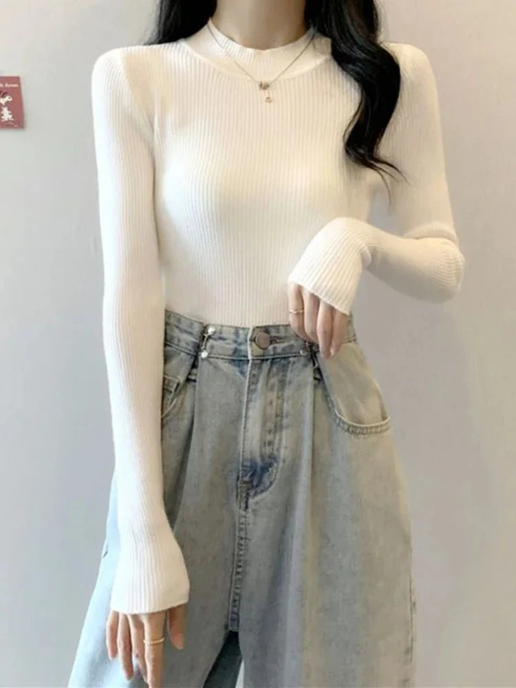 KHOSA CLOTHING™ Turtleneck Long Sleeve Sweater