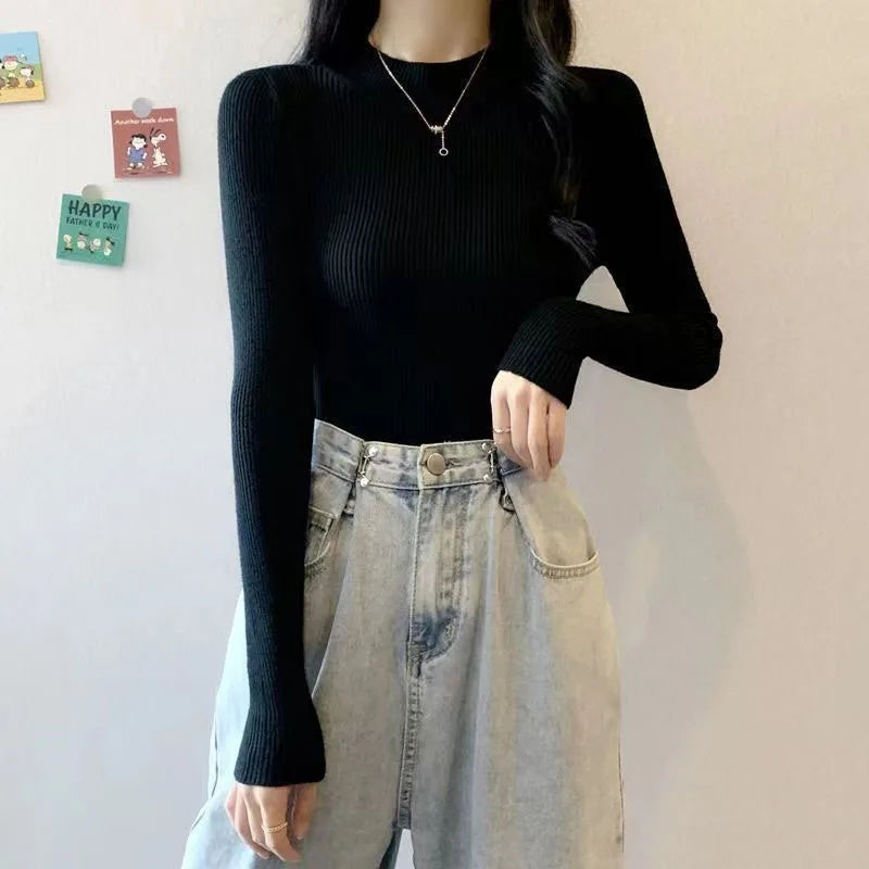 KHOSA CLOTHING™ Turtleneck Long Sleeve Sweater