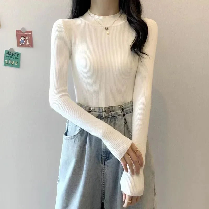KHOSA CLOTHING™ Turtleneck Long Sleeve Sweater