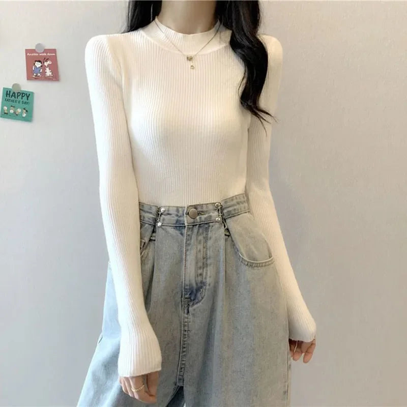 KHOSA CLOTHING™ Turtleneck Long Sleeve Sweater
