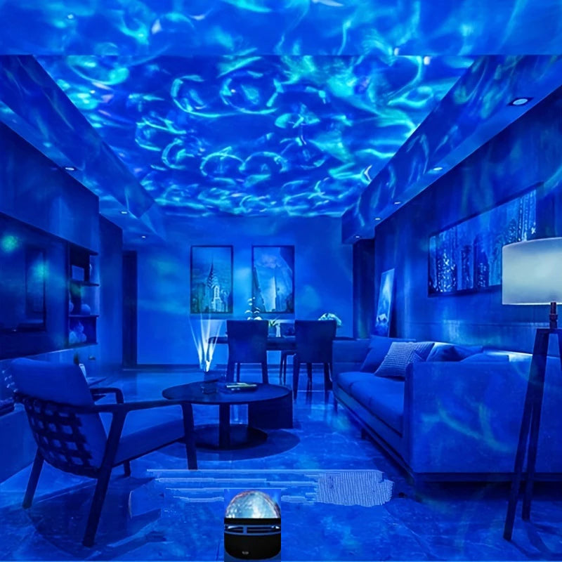 KHOSA CLOTHING™ Galaxy and Water Ocean Wave Projector For Bedroom
