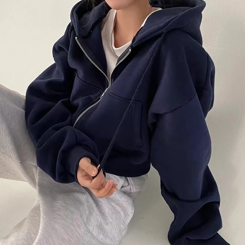KHOSA CLOTHING™ Oversized Zip-Up Hoodie