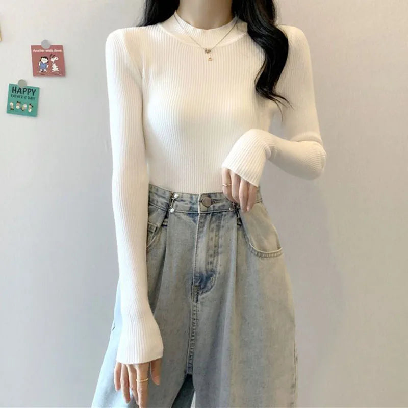 KHOSA CLOTHING™ Turtleneck Long Sleeve Sweater